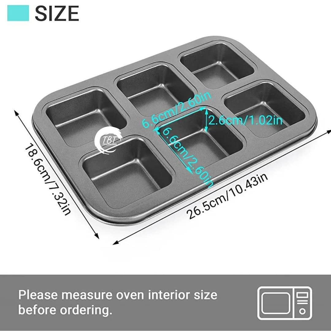 Carbon Steel Brownie Tray - 6 Slot