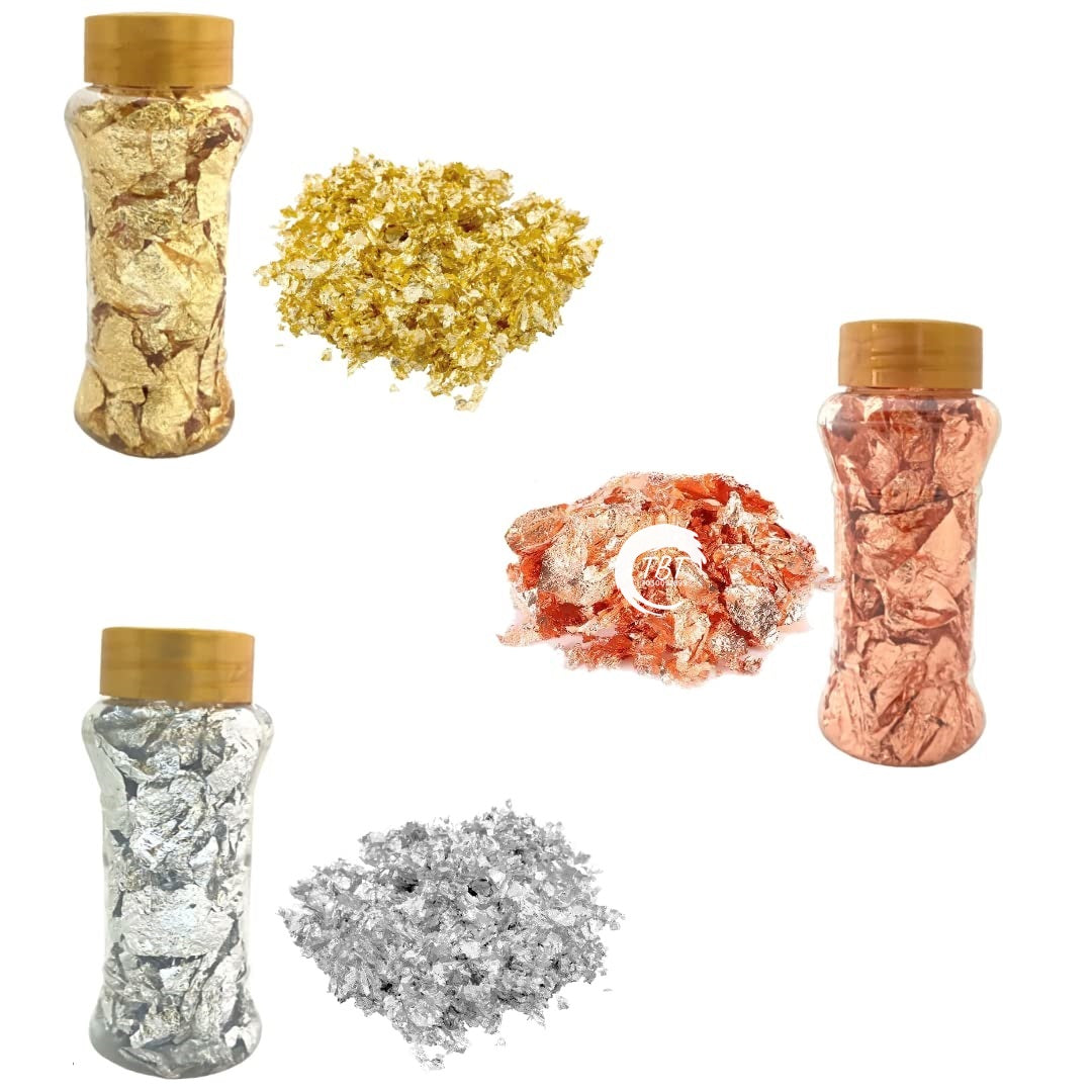 Non Edible Gold Foil Flake Bottle