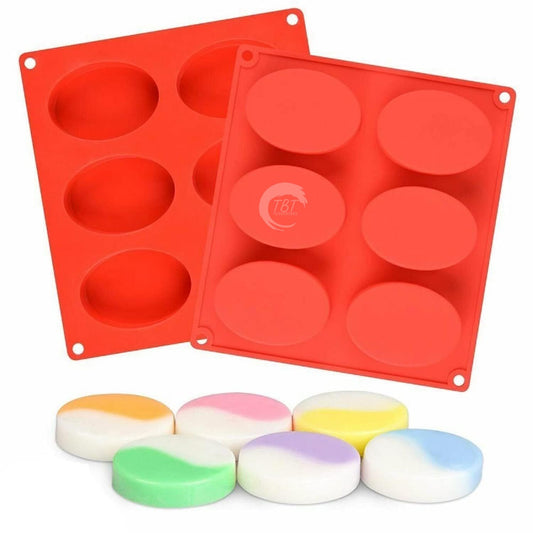 8 Cavity Oval Chocolate & Soap Mold