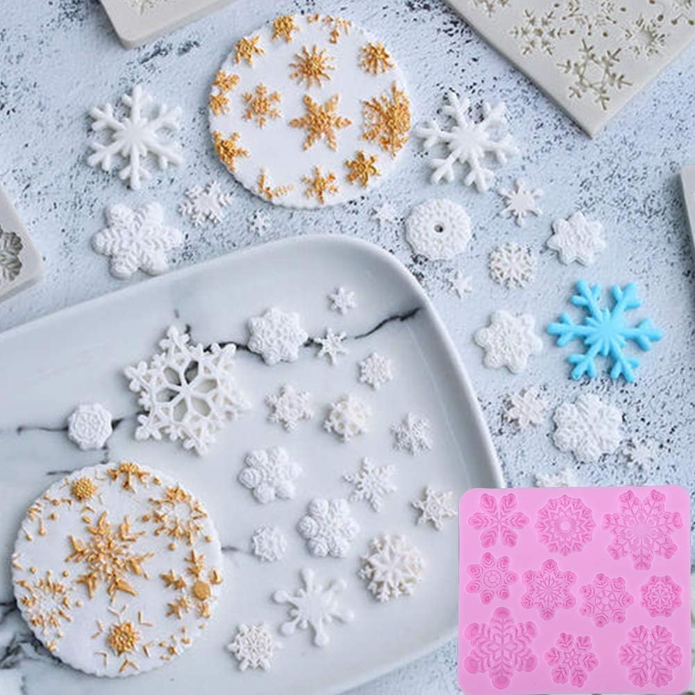 3D Snowflake Silicone Fondant Mold