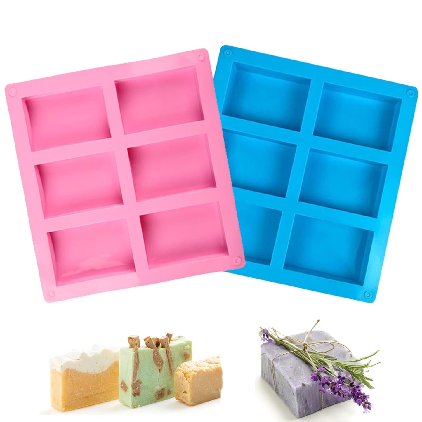 6 Cavities DIY Silicone Handmade Soap Mold