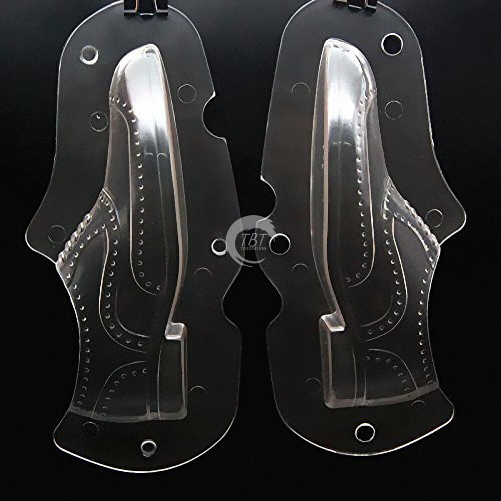 3D Men's Leather Shoe Polycarbonate Plastic Chocolate Mold
