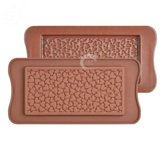 Silicone Heart Beans Chocolate Bar Mold