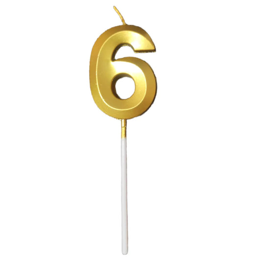 6 Six Golden Number Candle