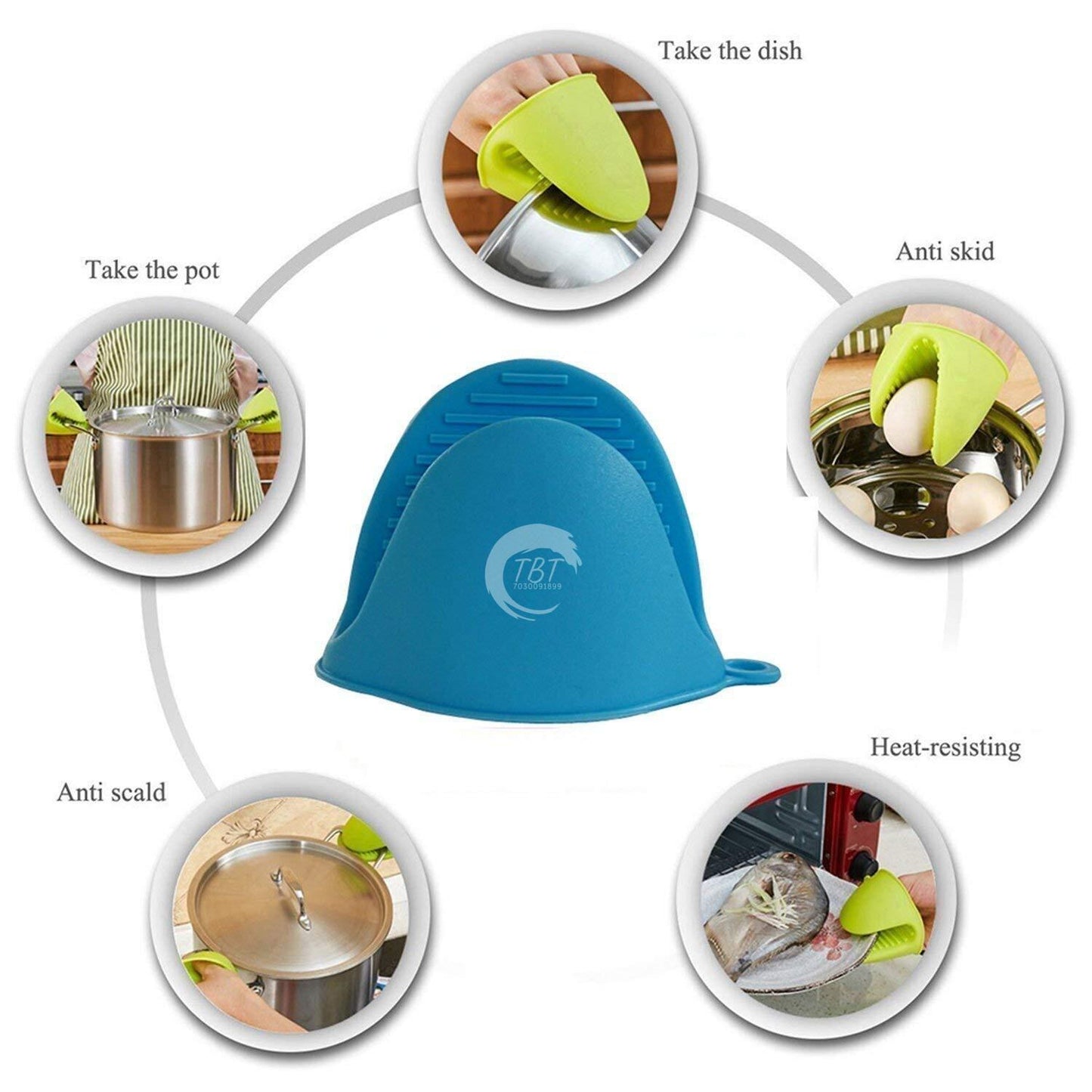 Silicone Oven Gloves Grip Mitten