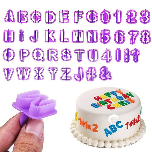 Small Alphabet Number Cookie And Fondant Cutter