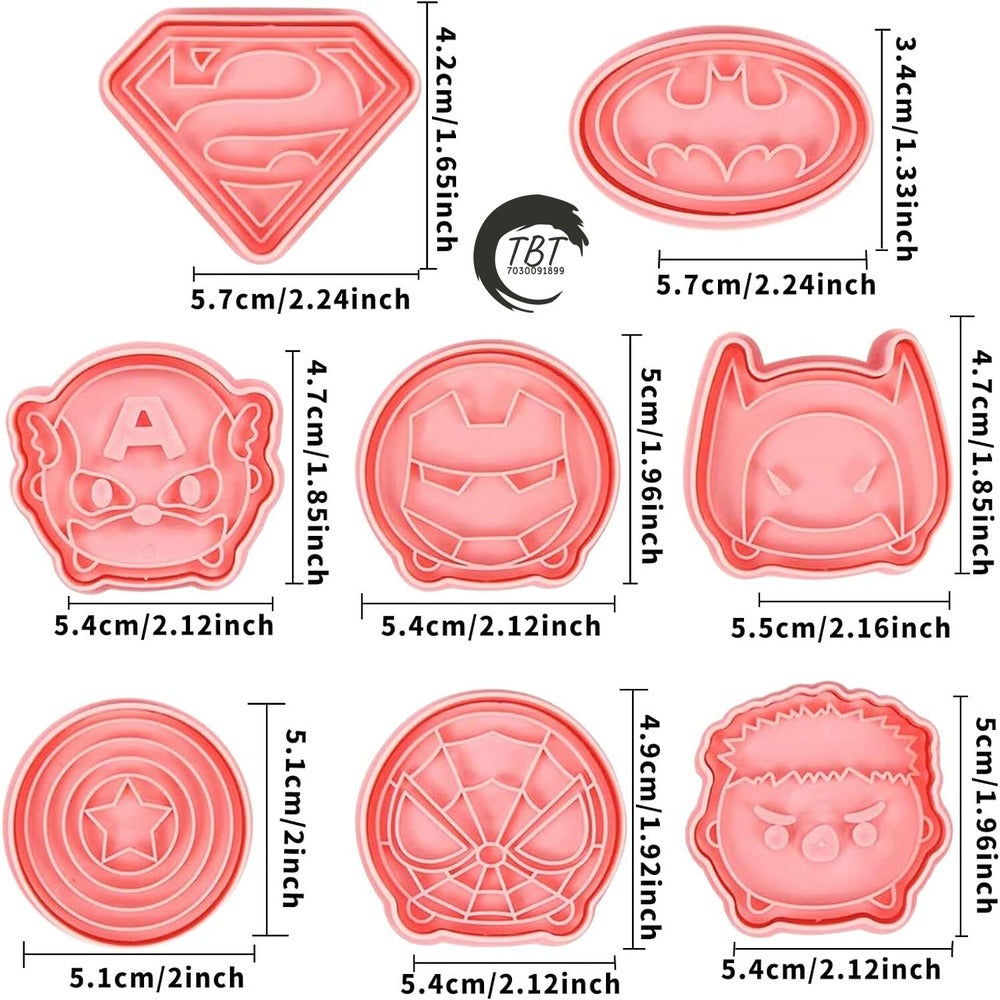 8 Pcs Baby Shower Theme Cookie And Fondant Cutter