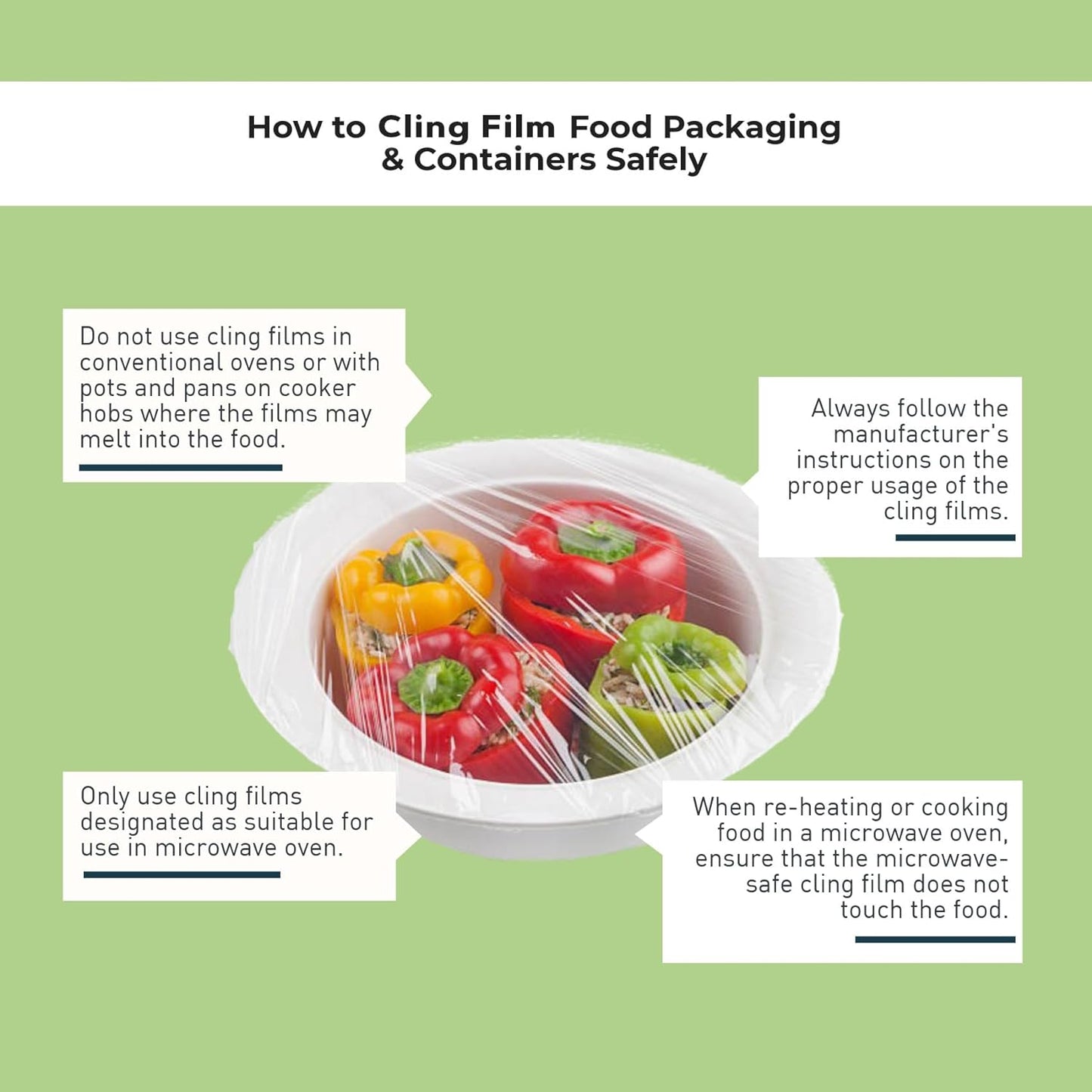 Cling Film Wrap 100 Meters Non-Stick Microwave Safe