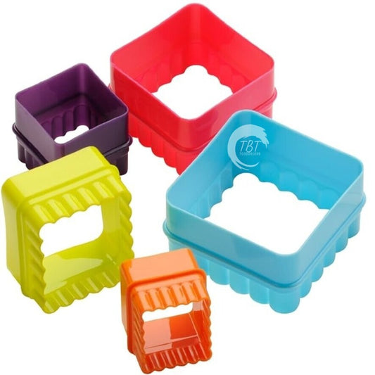 Double Sided Square Shape Plastic Cookie Cutter