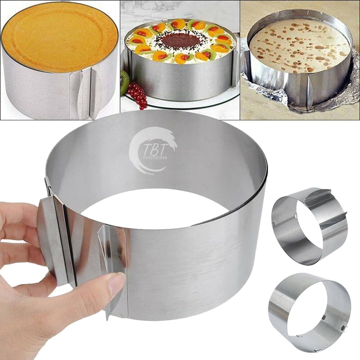 Stainless Steel Adjustable Cake Ring