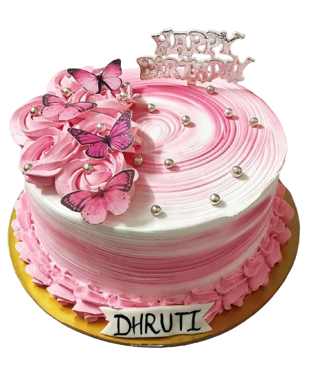 Pink Edible Pre-Cut Butterfly Wafer Paper