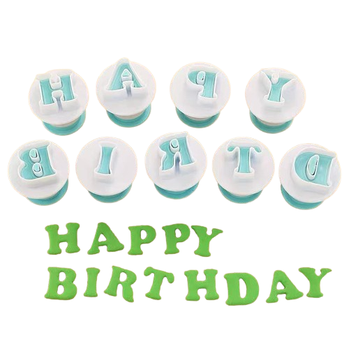 26 Pcs Alphabet Letters Plunger Fondant Cookie Cutter