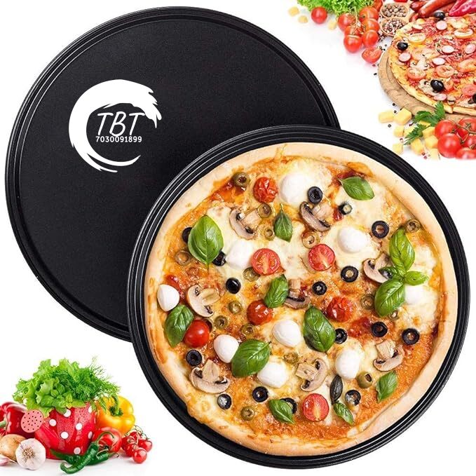 Carbon Steel Non-Stick Pizza Pan Pizza Tray - 16CM