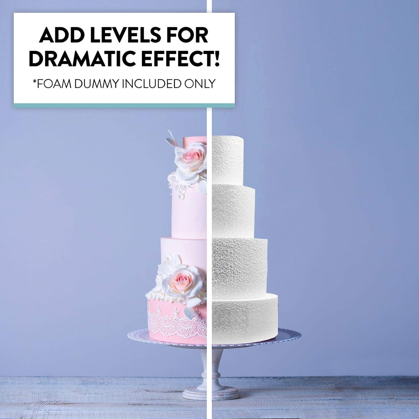 Round Cake Dummy 8x4 Inch