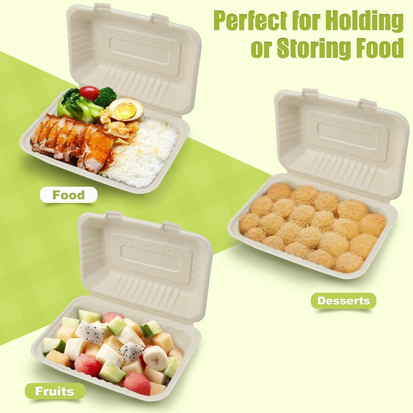 Disposable Carry Food Container 600ml ( Pack Of 10 Pcs )