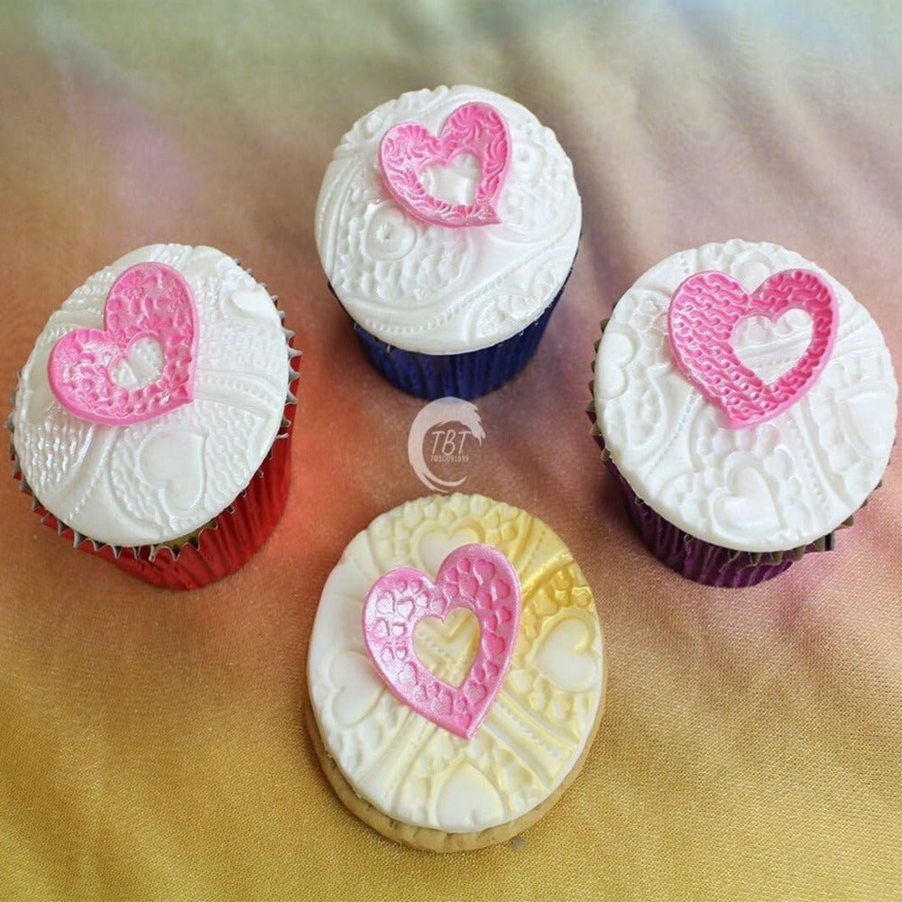 Fantasy Heart Fondant Cutters { Pack of 4 Piece }
