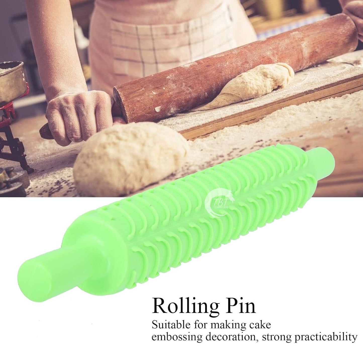 Patterned Fondant Rolling Pin #1