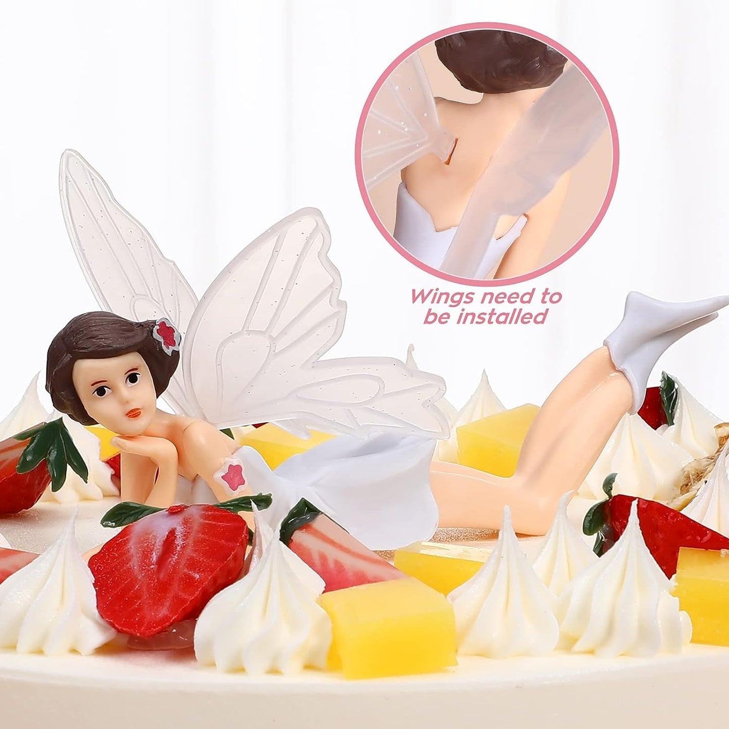 Fairy Angel Dolls Fairies Cake Toy Topper { Set Of 3 Piece }
