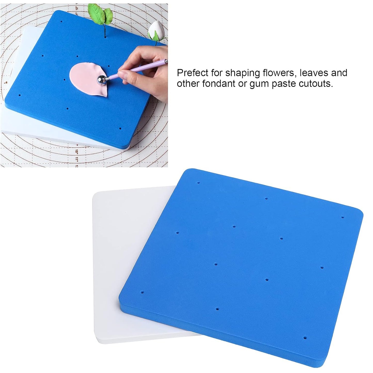 2 Pcs Fondant Foam Pad