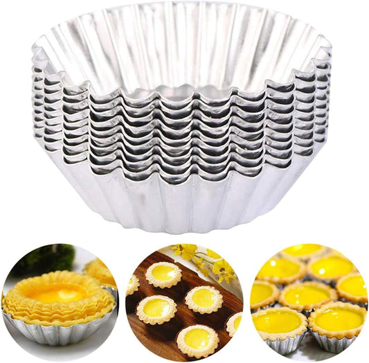 Aluminium Tart Cupcake jelly Mold (6cm x 6cm x 2.5ht)