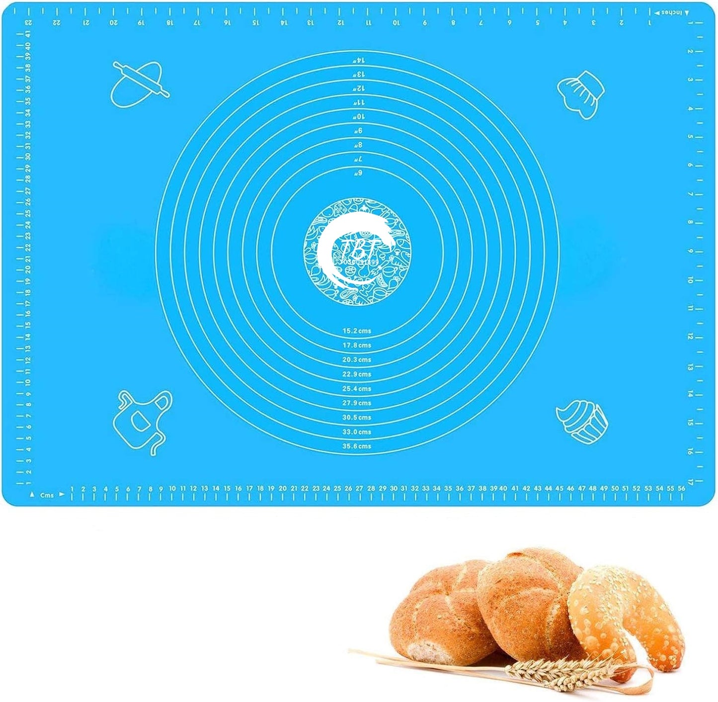 Silicone Fondant Rolling Mat 50x40CM