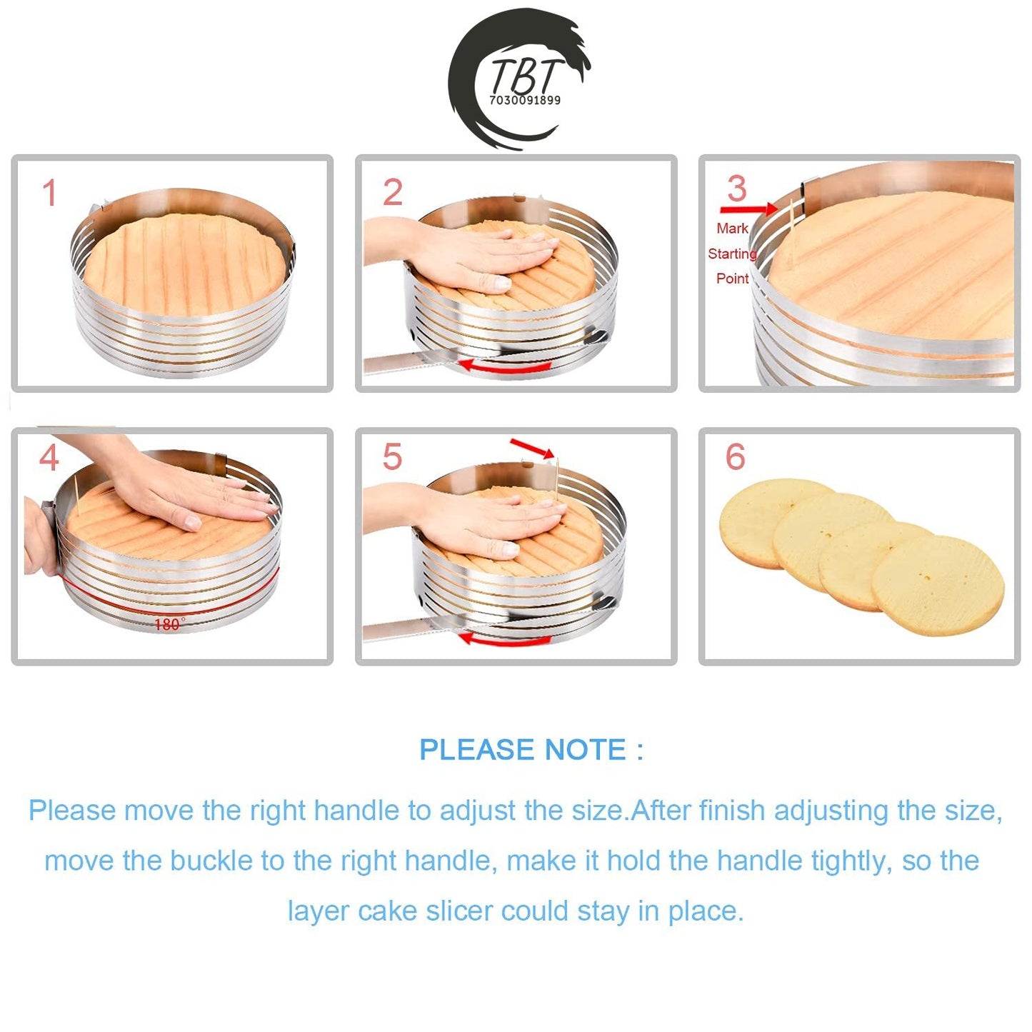 Adjustable Layered Cake Slicing Ring