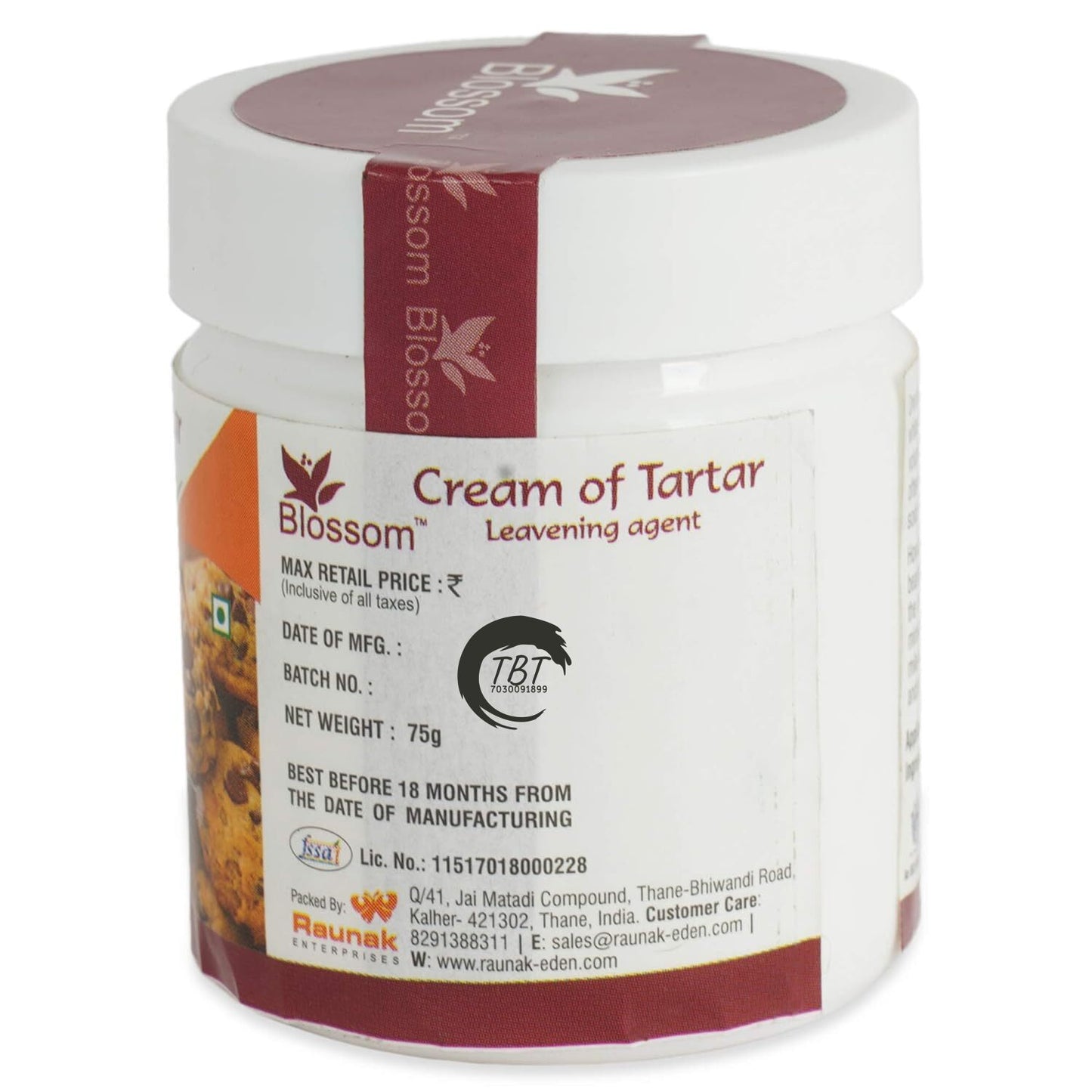 Blossom Cream of Tartar Powder Leavening Agent 75 GM