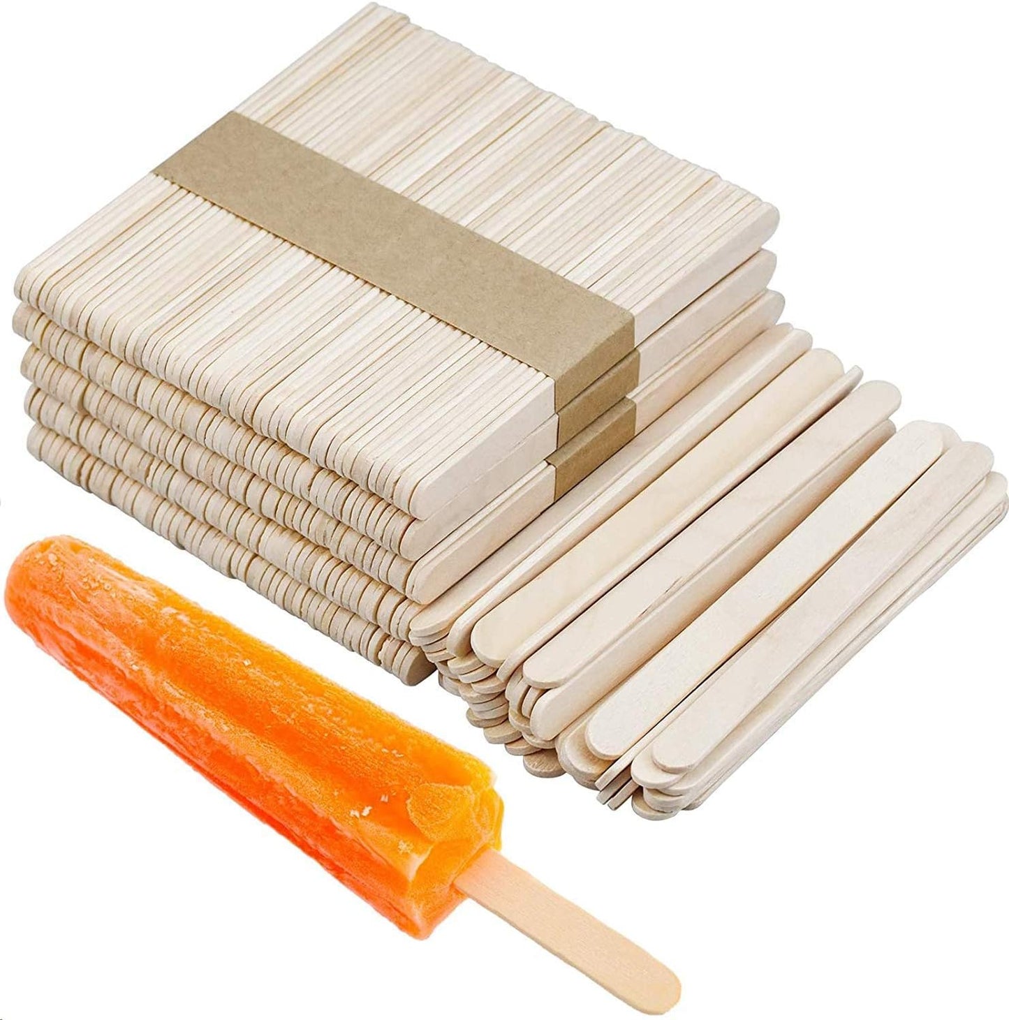 Wooden Ice Cream Sticks Popsicle Sticks 50Pcs