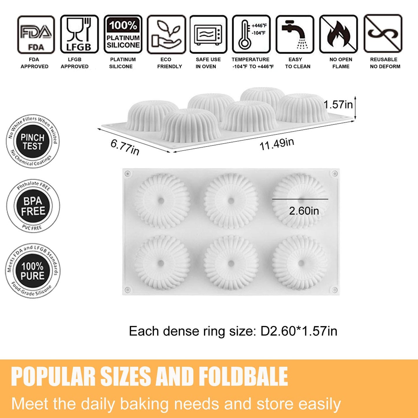 3D Hemisphere Geo Silicone Baking Mold