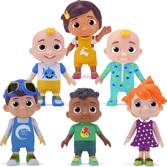 Cocomelon Cake Toy Topper Set { Set Of 6 Piece }