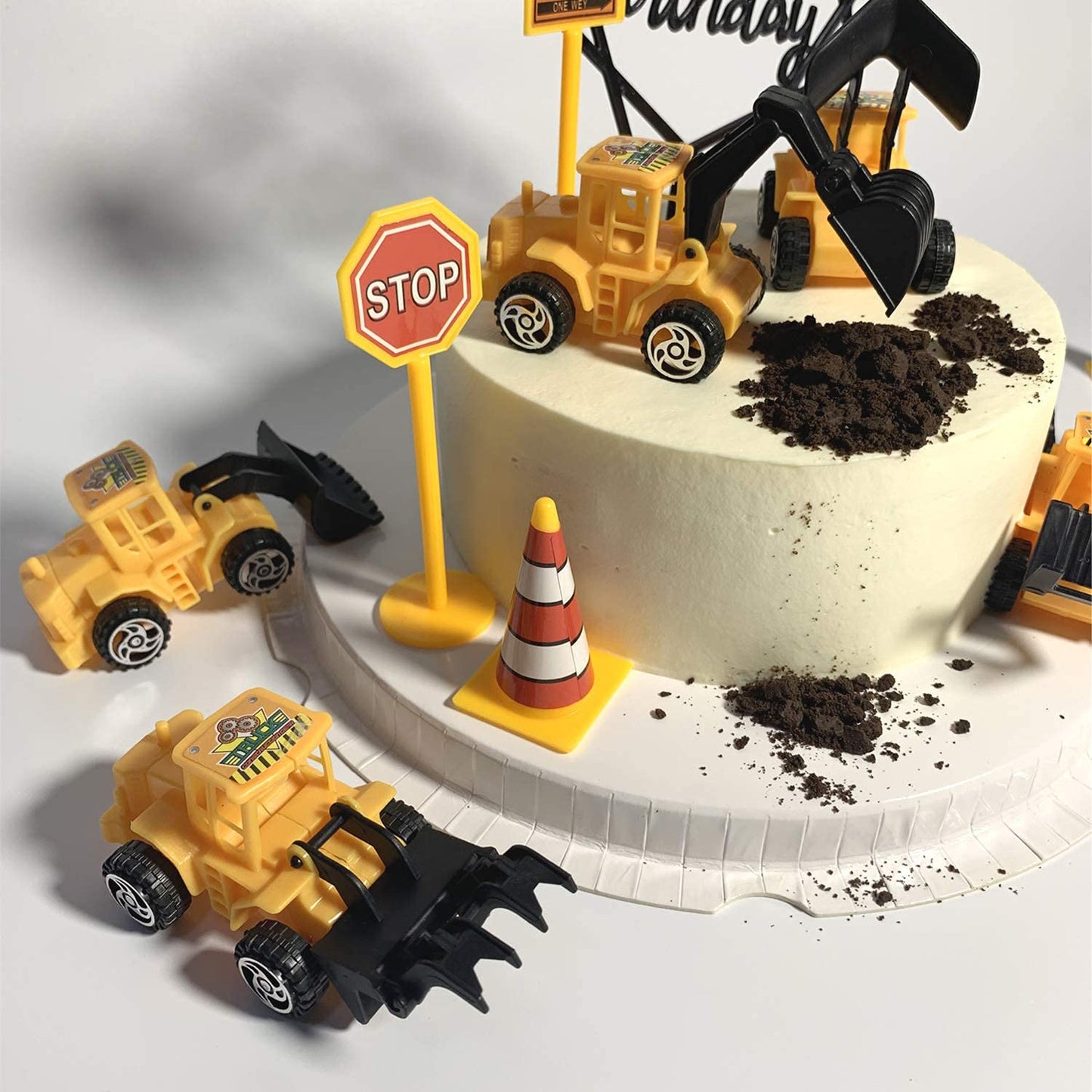 Construction Vehicles Cake Toy { Set Of 6 Piece }