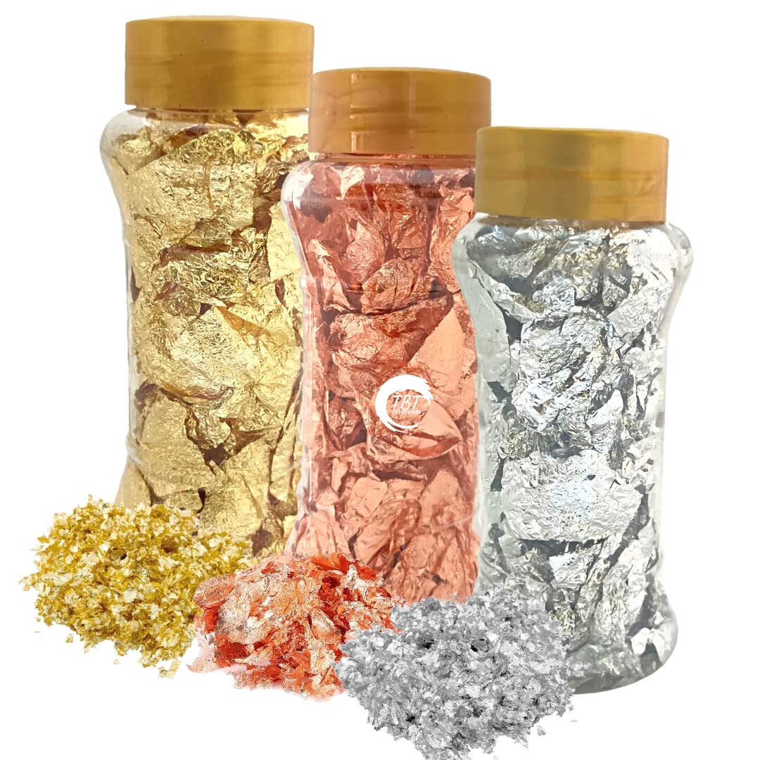 Non Edible Gold Foil Flake Bottle
