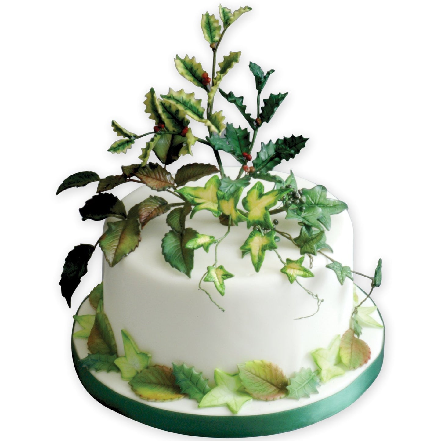 Veined Rose Leaf Plunger Fondant Cutter