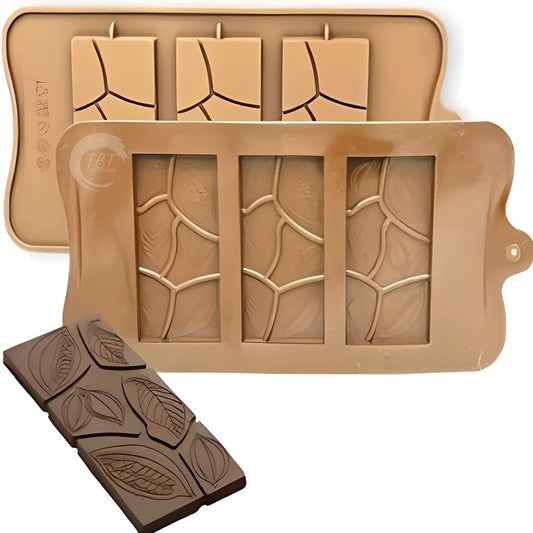 Leaf Design Chocolate Silicone Bar Mold