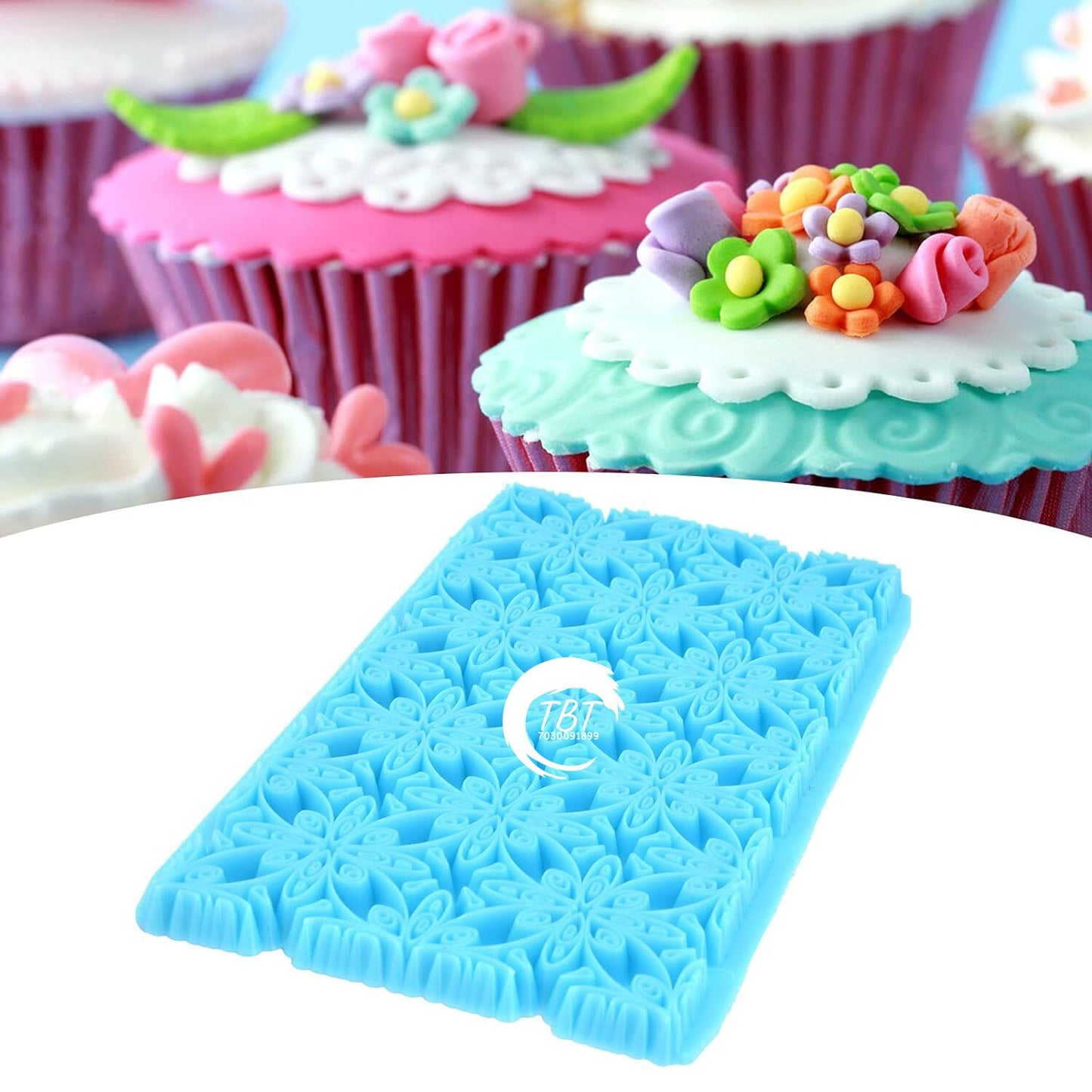 Multifunctional Fondant Embosser Cake Decoration Tool
