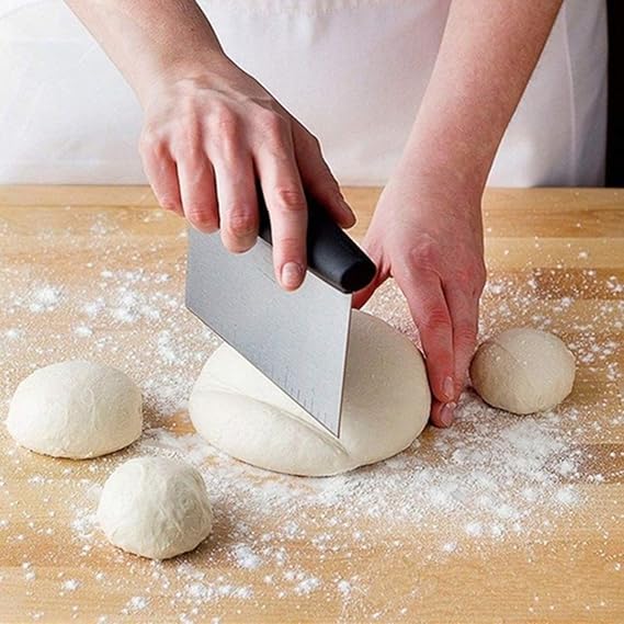 Stainless Steel Pizza Dough Scraper 12 Inch