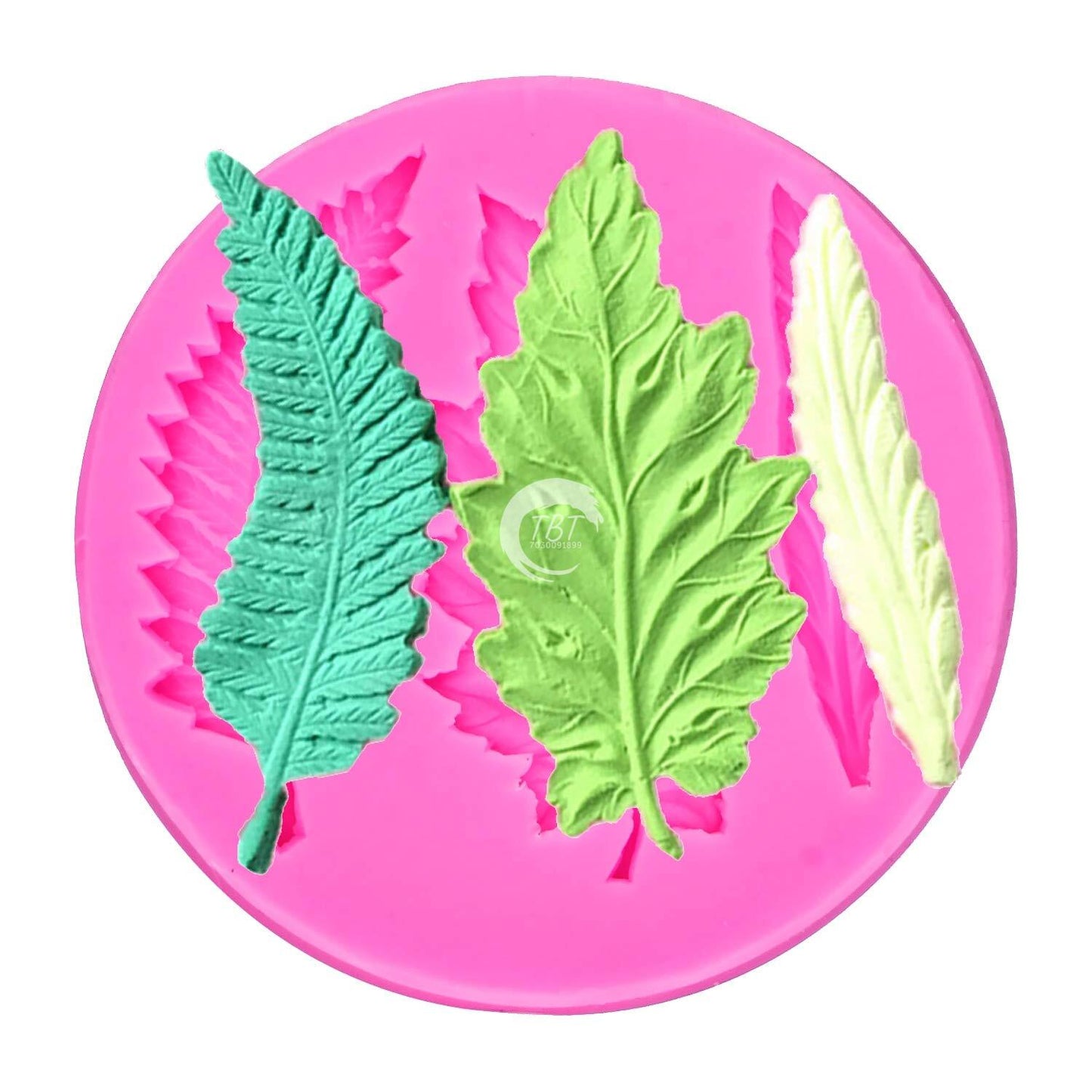 Leaves Feather Shape Silicone Fondant Mold
