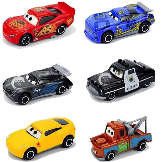 Mini Die Cast Car Vehicle { Set Of 6 Piece }