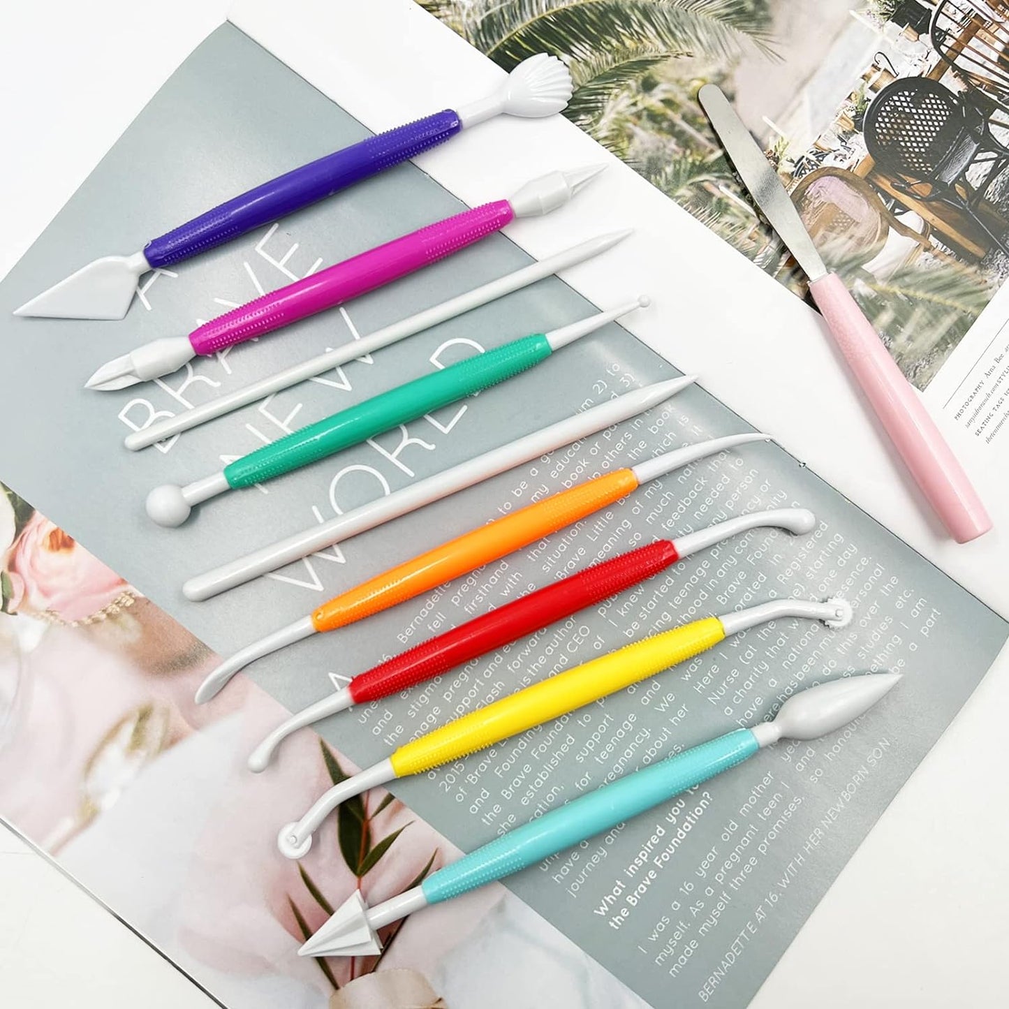 Plastic Modeling Sculpting Bone Tool Set 10Pcs