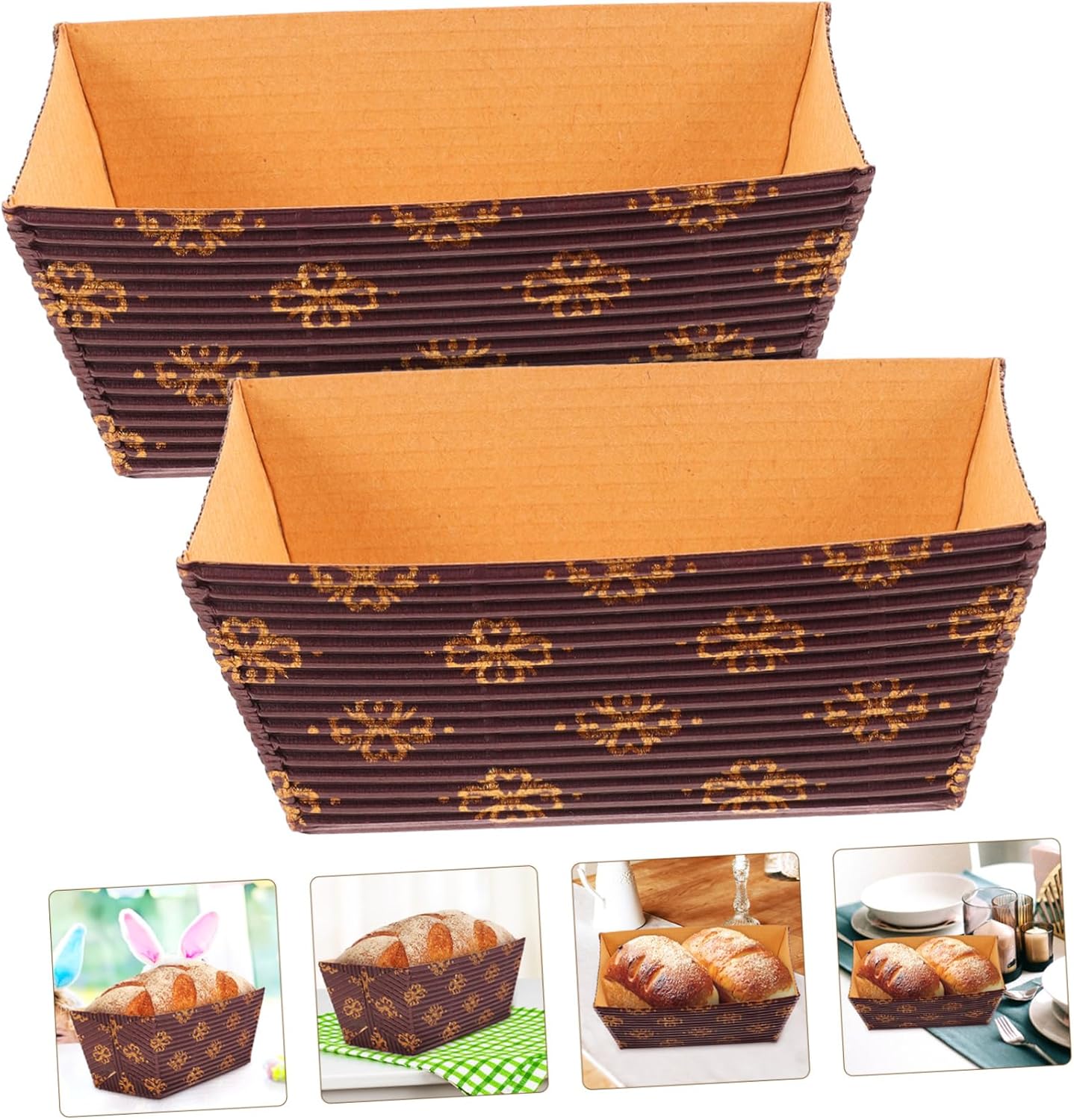 Paper Small Plumpy Loaf Pan Mold