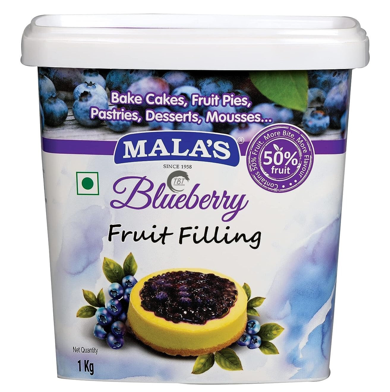 Mala's, BlueBerry Fillings 1kg