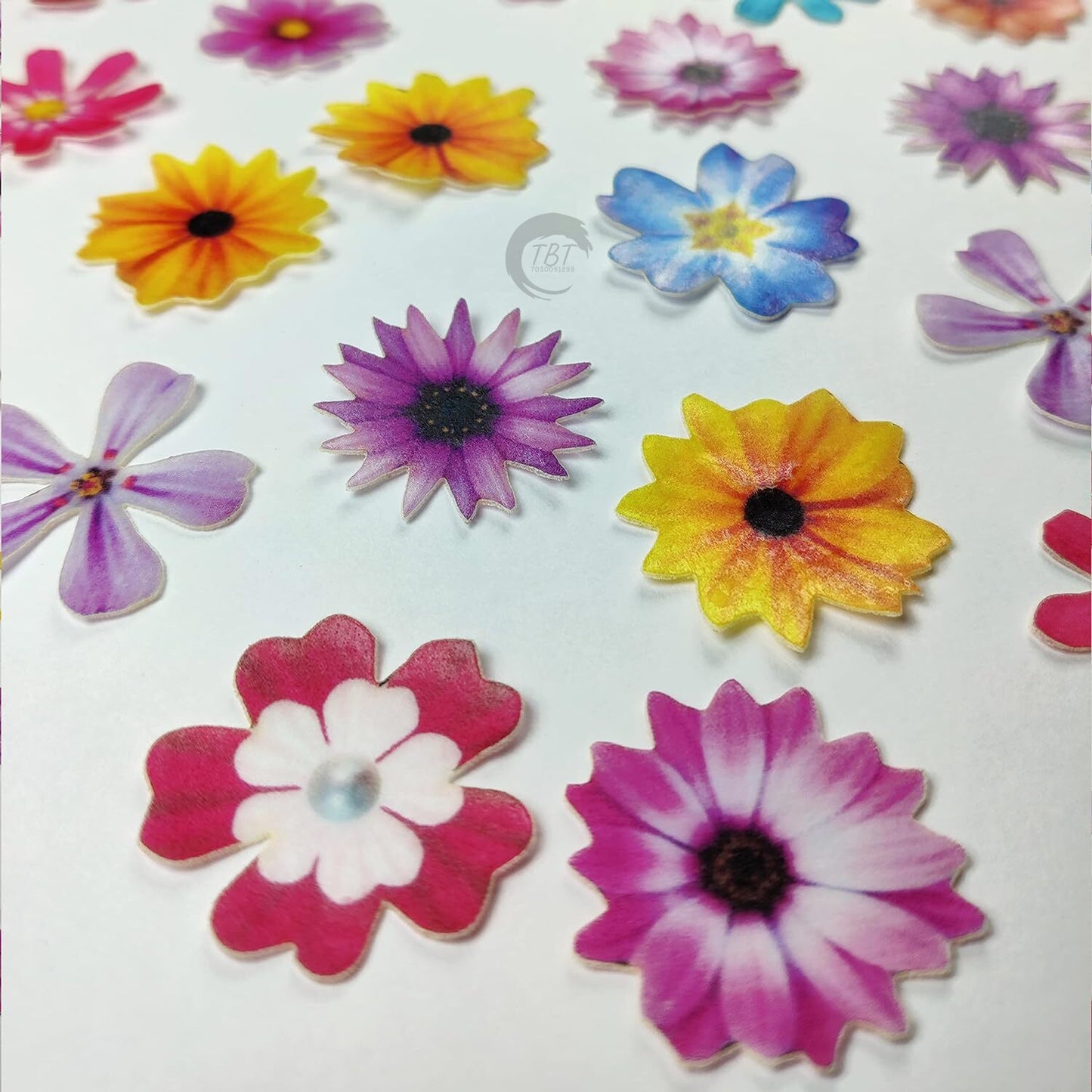 Edible Pre-Cut Flowers Wafer Paper #8