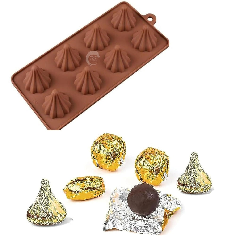 8 Cavity Silicone Modak Shape Chocolate Mold