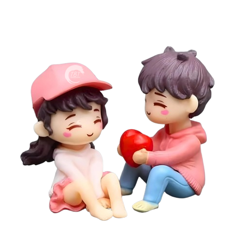 Valentine Couple Cake Miniature Toy