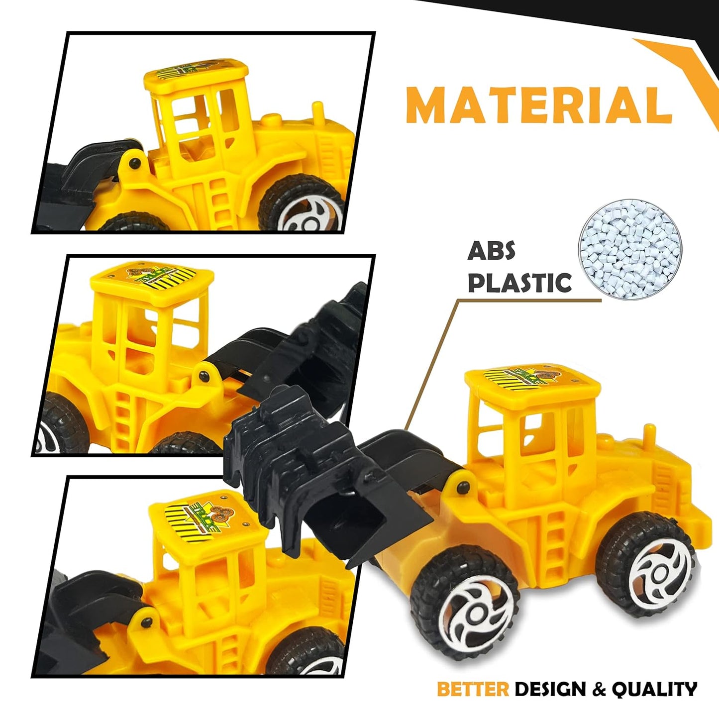 Construction Vehicles Cake Toy { Set Of 6 Piece }