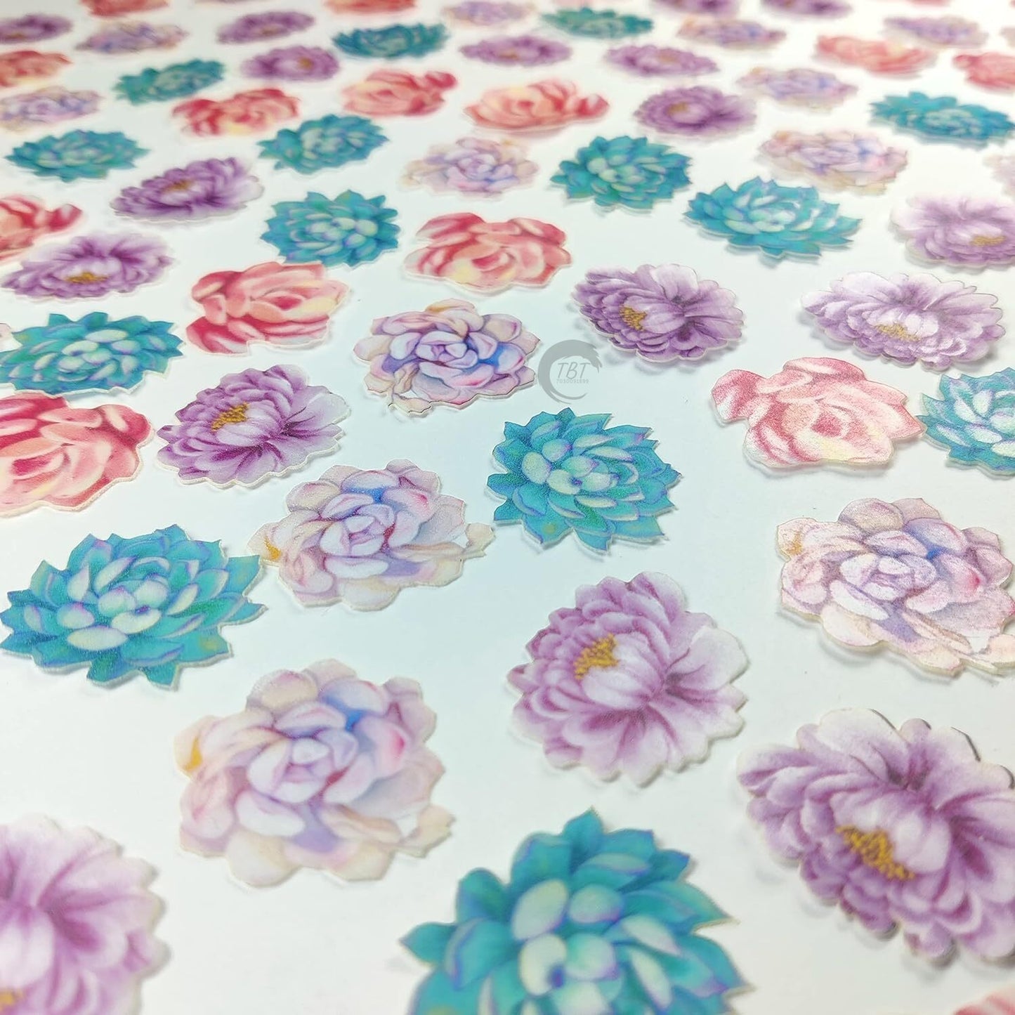 Edible Pre-Cut Flowers Wafer Paper #2