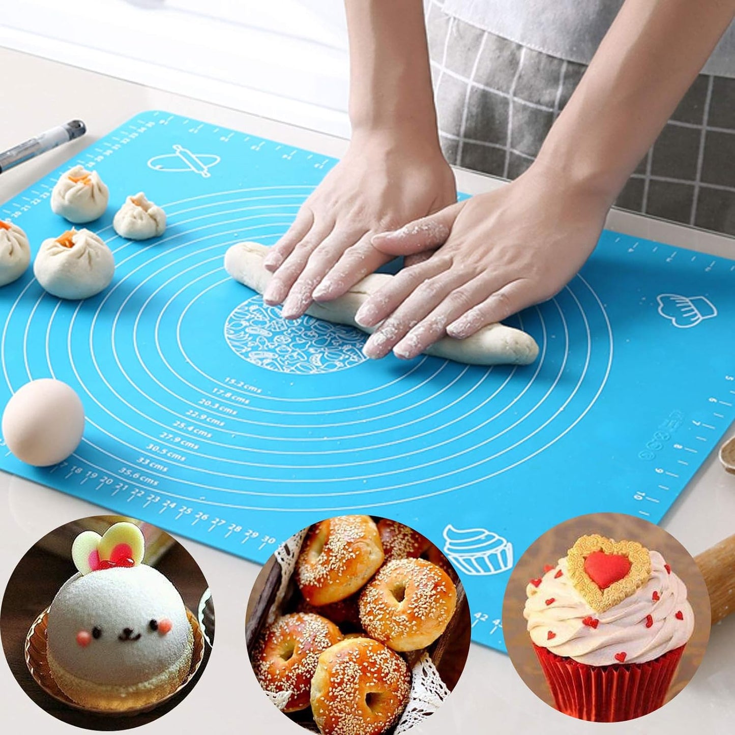 Silicone Fondant Rolling Mat 50x40CM