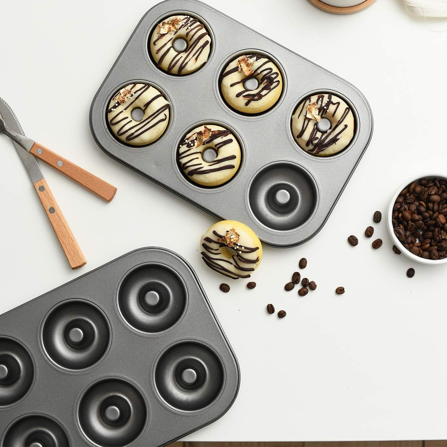 6 Cavity Carbon Steel Donut Baking Donut Baking Mold