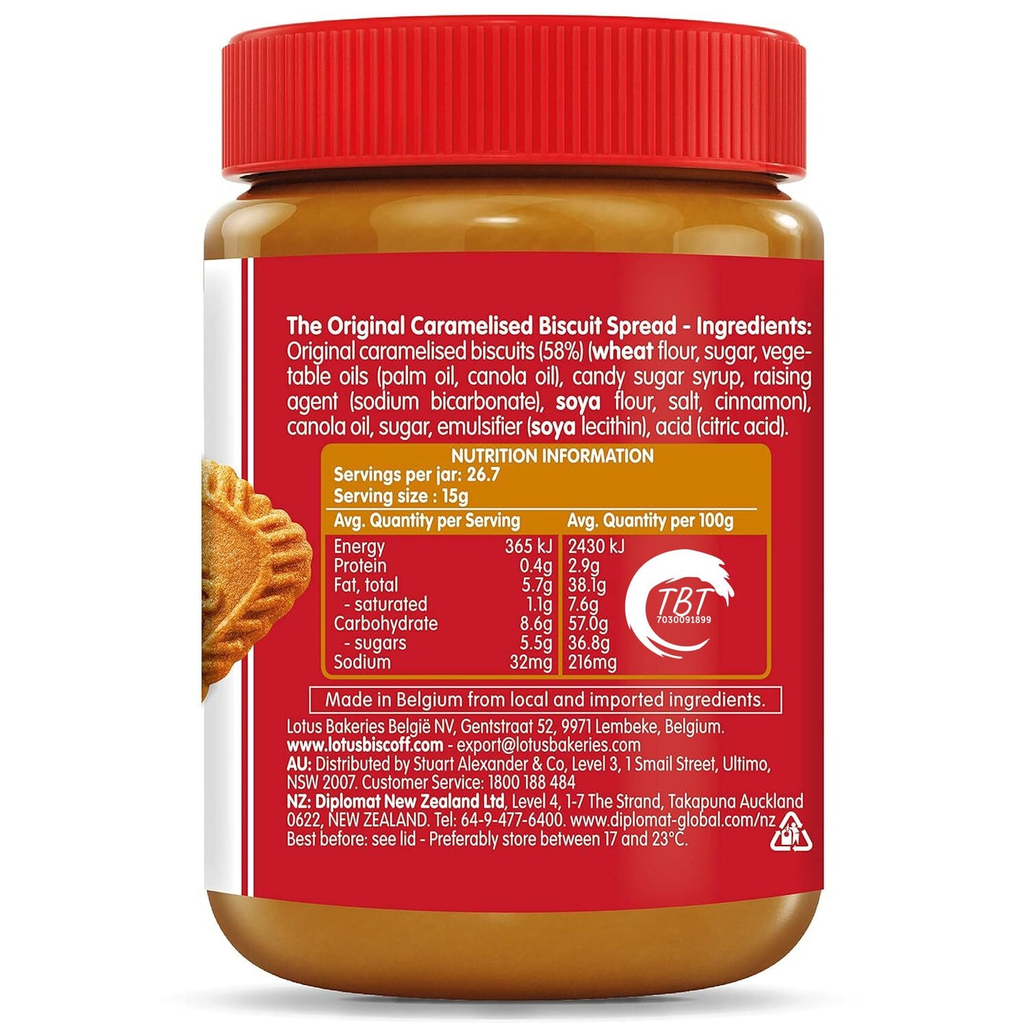 Lotus Biscoff Spread 400 GM