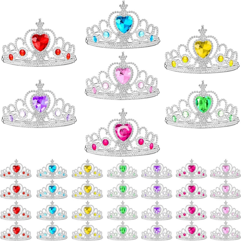 Sky Blue Plastic Princess Cake Crown